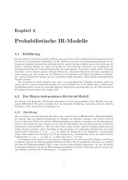 Probabilistische IR-Modelle - Informationssysteme