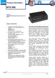 NTG 900 Product Information - Datus AG