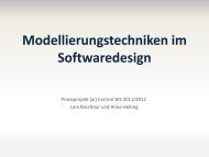 Modellierungstechniken im Software- Design