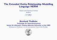 Higher-order entity-relationship modelling language, co-design and ...