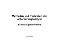 Methoden und Techniken der Anforderungsanalyse