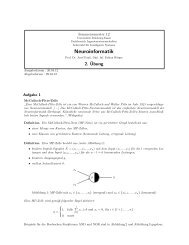 Neuroinformatik - Intelligente Systeme