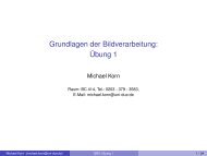 Grundlagen der Bildverarbeitung: Ãbung 1