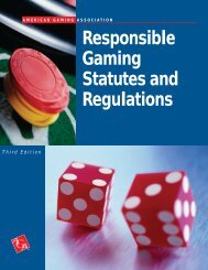 Responsible Gaming Statutes and Regulations - ISA-Guide