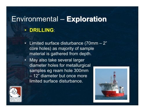 Exploration for and Pre-feasibility of mining Polymetallic Sulphides ...