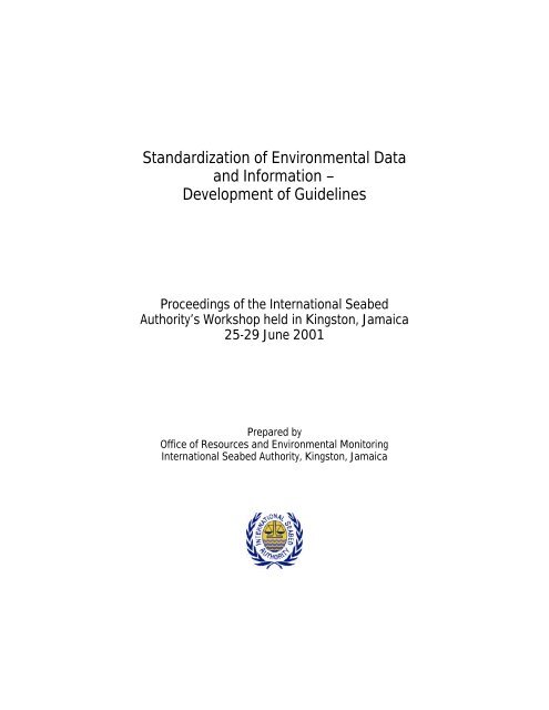 standardization of environmental data and information - International ...