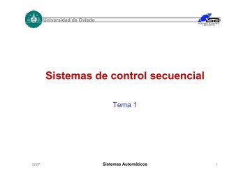 Tema1. Sistemas de control secuencial - Área de Ingeniería de ...
