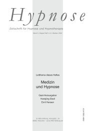 Medizin und Hypnose - Dr. med. Hansjörg Ebell
