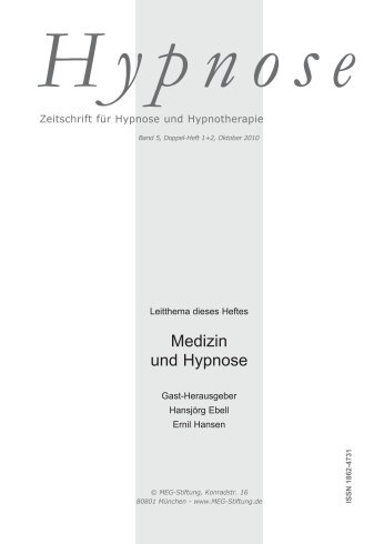 Medizin und Hypnose - Dr. med. Hansjörg Ebell