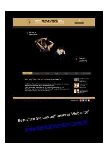 MEDI PEAVETIONS NOW  Webseite ist on