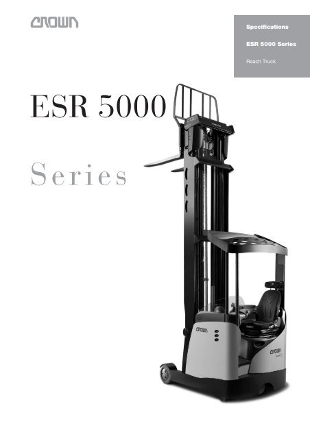 ESR 5000 Series Specifications - Crown Equipment Corporation