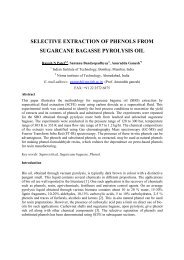 selective extraction of phenols from sugarcane bagasse ... - ISASF