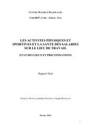 rapport final etude sport