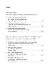 Inhalt Johannes Rau − Annäherungen an eine politische Biografie ...