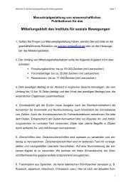 Hinweise zur Manuskriptgestaltung