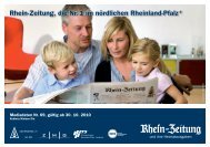 Rhein-Zeitung, die Nr. 1 im nördlichen Rheinland-Pfalz*