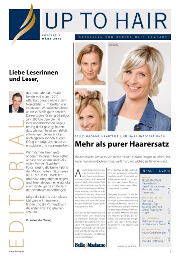 Mehr als purer Haarersatz - Dening Hair Company Hamburg