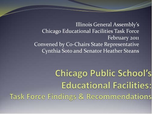 Chicago Public School's Educational Facilities Task Force Findings ...