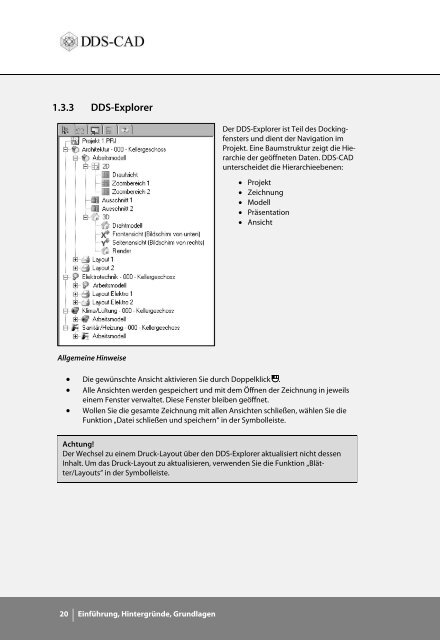 DDS-CAD ist mehr als Zeichnen, DDS-CAD ist Modellieren