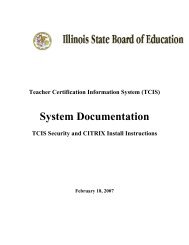 TCIS Security and CITRIX Install Instructions - Illinois State Board of ...
