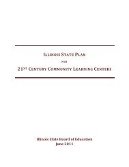 Illinois State Plan for 21st Century Community Learning Centers ...