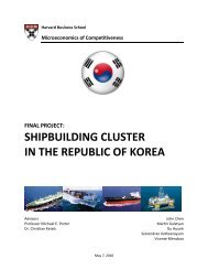 shipbuilding cluster in the republic of korea - Institute for Strategy ...