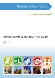 Kundeninformation, Stand 2011 - Dkv-Residenz in der Contrescarpe