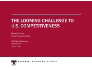 the looming challenge to us competitiveness - Institute for Strategy ...