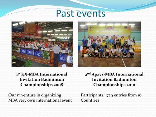 Malaysia's Largest Badminton Hall Malaysia's Largest ... - ISCA