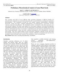 Preliminary Phytochemical Analysis of some Plant Seeds - ISCA