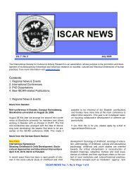 Contents - International Society for Cultural and Activity Research