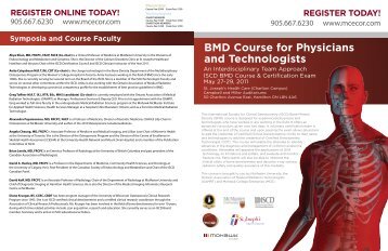 BMD Course for Physicians and Technologists - ISCD