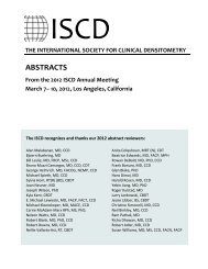 ABSTRACTS - ISCD