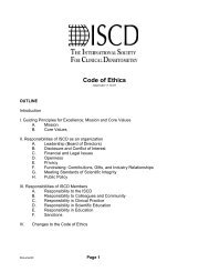 View the ISCD Code of Ethics