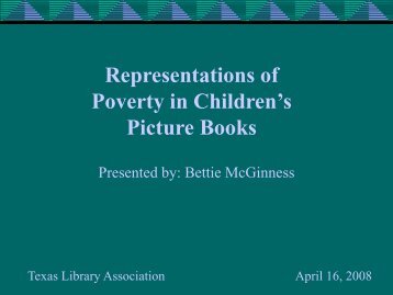 Representations of Poverty in Children's Picture Books - School of ...