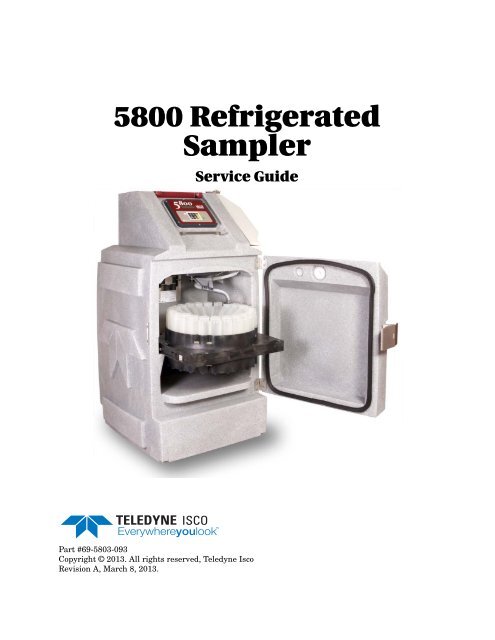 5800 Refrigerated Sampler Service Guide - Isco
