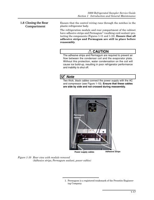 5800 Refrigerated Sampler Service Guide - Isco