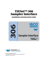 306 TIENet Sampler Interface - Isco