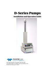 D-Series Syringe Pumps - Isco