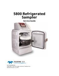 5800 Refrigerated Sampler Service Manual - Isco