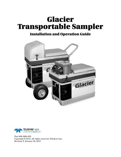 Glacier Transportable Sampler - Isco