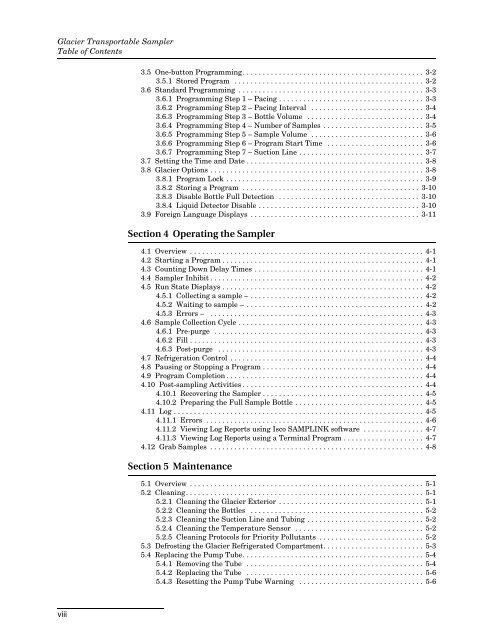 Glacier Transportable Sampler - Isco