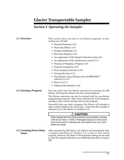 Glacier Transportable Sampler - Isco