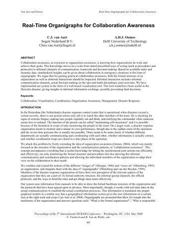 Real-Time Organigraphs for Collaboration Awareness - ISCRAM