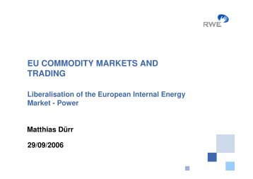 the liberalization of europes electricity market essay Period before market liberalization through eu accession 22 the dynamic development was a result of the offer of new services by new carriers on the polish market. the liberalization of europes electricity market essay Period before market liberalization through eu accession 22 the dynamic development was a result of the offer of new services by new carriers on the polish market.