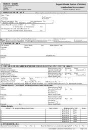 SNS assessment form - Information Services Division