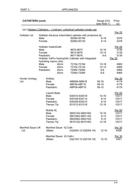 PART 3 APPLIANCES APPLIANCES This document is dated 1st ...