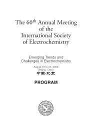The 60 Annual Meeting of the International Society of Electrochemistry