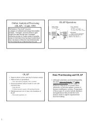 Online Analytical Processing (OLAP) â Codd, 1993. OLAP ...