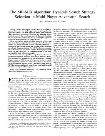 The MP-MIX algorithm: Dynamic Search Strategy Selection in Multi ...